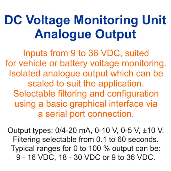 DC Voltage Monitoring Unit - Analogue Output