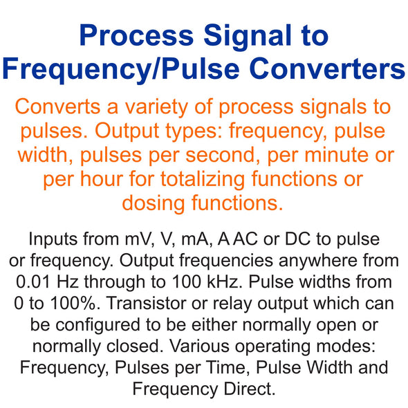Process Signal to Frequency/Pulse Converter