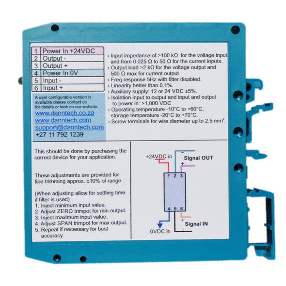 Eco-Line Signal Converter<br/> 4-20 mA to 4-20 mA