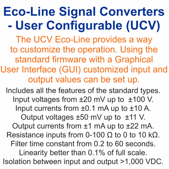 Eco-Line Signal Converter User Configurable