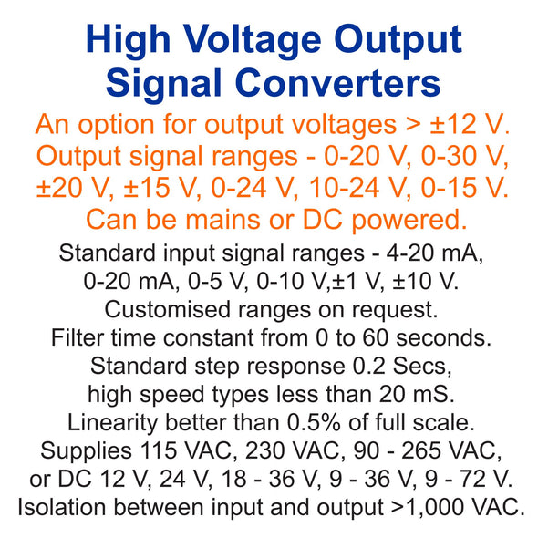 High Voltage Output Signal Converter