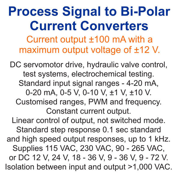 Bipolar Current Output Signal Converter
