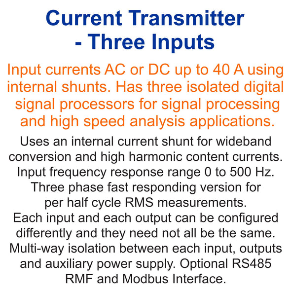 Current Transmitter - 3 Input