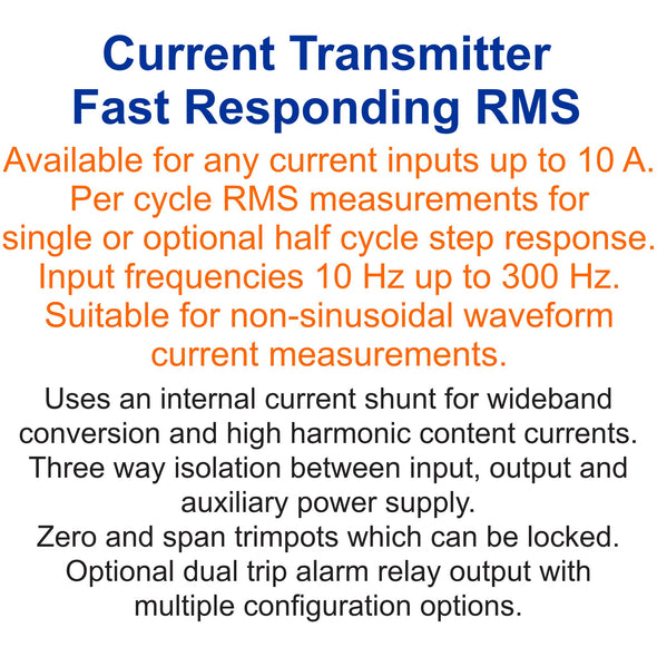 Current Transmitter - Fast Responding RMS