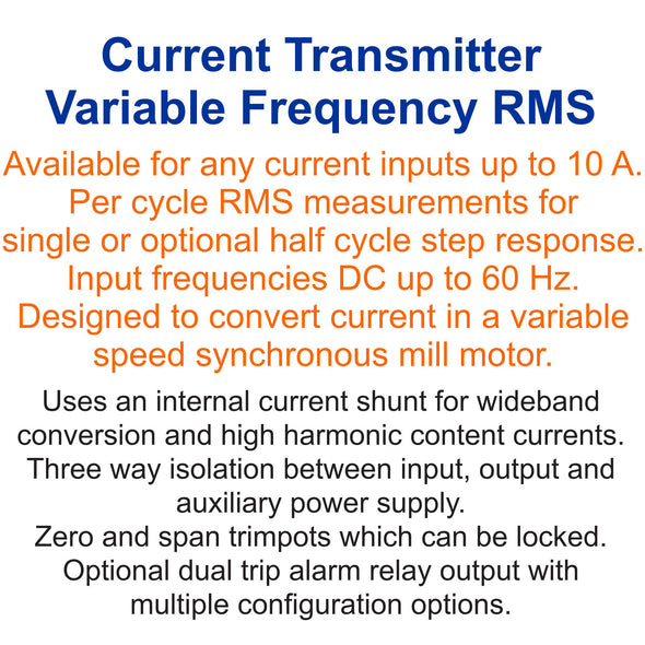 Current Transmitter Variable Frequency RMS