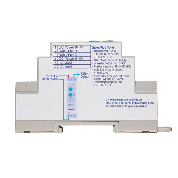 DC Voltage Monitoring Unit - Alarm Relay Output