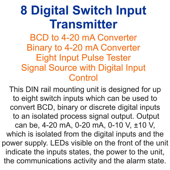 8 Input Digital Switch Input Transmitter